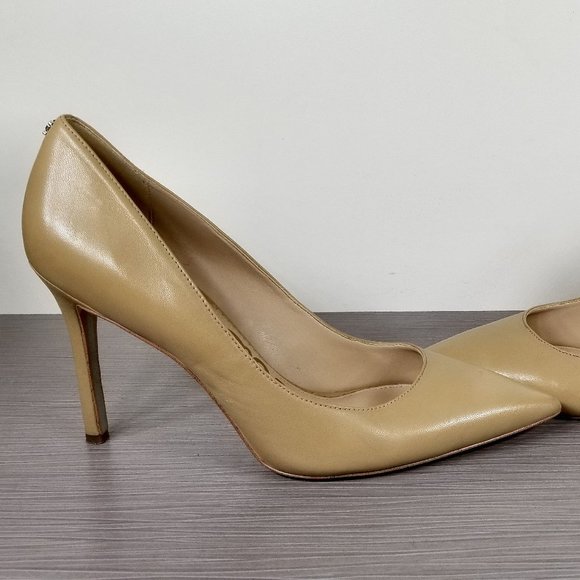 Sam Edelman Hazel Pointed Toe Pump, Nude Leather, Womens Size 9 - Picture 7 of 11